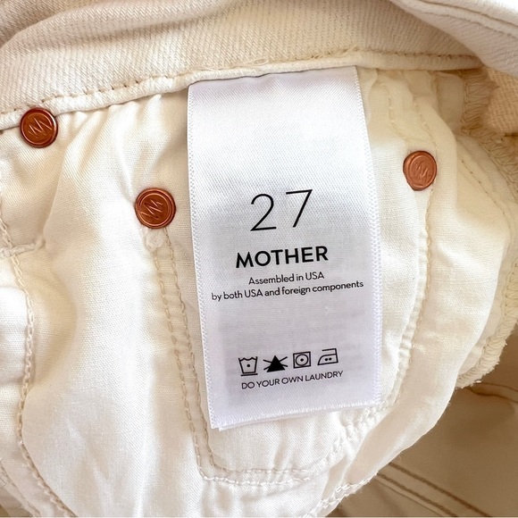 Mother The Looker Ankle Jeans  in Cream Puff - Picture 7 of 10
